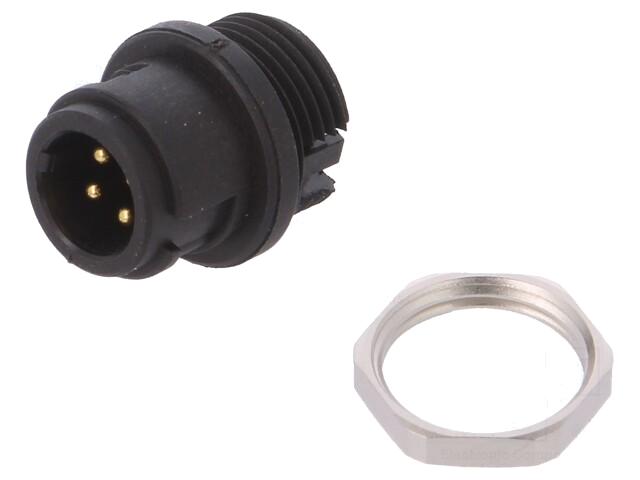 Connector: rond; contact; 710; mannelijk; PIN: 4; niet afgeschermd Connector: rond; contact; 710; mannelijk; PIN: 4; niet afgeschermd
